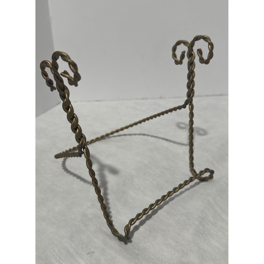 Vintage Brass‎ Holder Antique Collectible Plate Holder